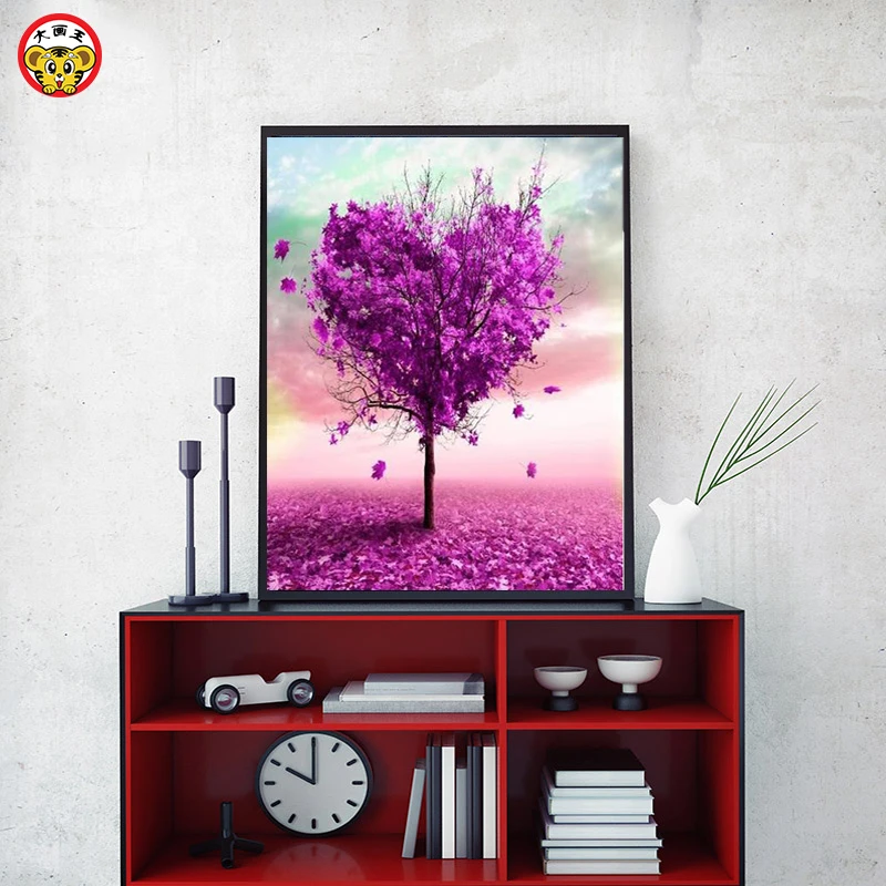 painting by numbers art paint by number Purplel Purple heart shaped tree hand-filled color decoration painting oil paintin
painting by numbers art paint by number Purplel Purple heart shaped tree hand-filled color decoration painting oil paintin