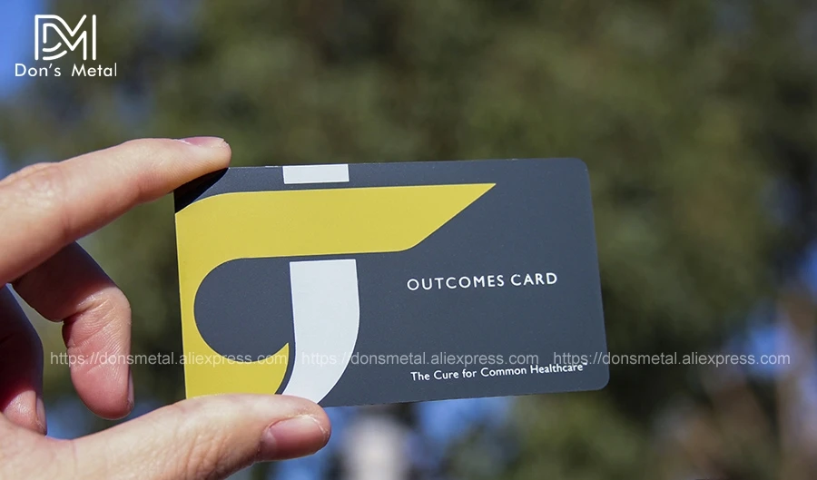 Personalized stainless steel business card high-grade metal membership card hollow metal business card customized