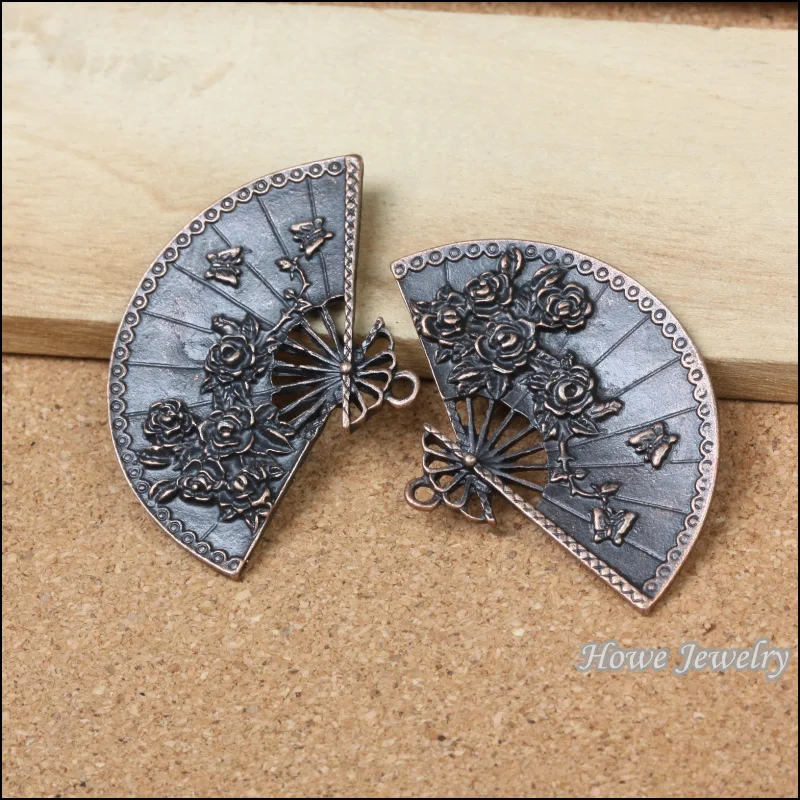 4pcs vintage fan Charms Antique Copper Pendant European Style jewelry findings Y005
4pcs vintage fan Charms Antique Copper Pendant European Style jewelry findings Y005