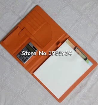 A4 business leather portfilio manager document file folder holder brief case with solar calculater
A4 business leather portfilio manager document file folder holder brief case with solar calculater