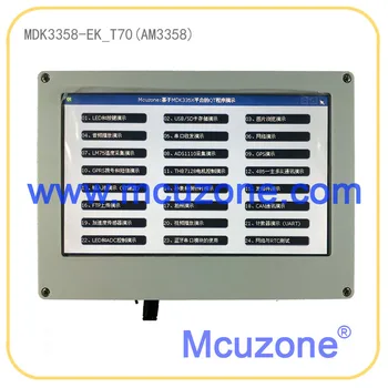 AM3358, MDK3358-EK-T70 development Board, 720MHz Cortex-A8 CPU, 256MB DDR2, 7' TFT LCD800 480, Ethernet, USB OTG, AM335x, AM335
AM3358, MDK3358-EK-T70 development Board, 720MHz Cortex-A8 CPU, 256MB DDR2, 7' TFT LCD800 480, Ethernet, USB OTG, AM335x, AM335