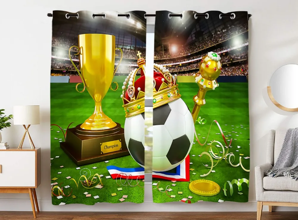 HommomH Curtains (2 Panel) Grommet Top Darkening Blackout Room Football Cup Victory Trophy Scepter Crown
HommomH Curtains (2 Panel) Grommet Top Darkening Blackout Room Football Cup Victory Trophy Scepter Crown