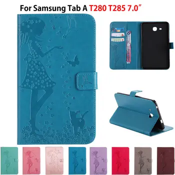 Case For Samsung Galaxy Tab A A6 7.0 T280 T285 SM-T285 7" Case Smart Cover Funda Tablet Girl Cat Embossed Stand Sleep Wake Shell
Case For Samsung Galaxy Tab A A6 7.0 T280 T285 SM-T285 7" Case Smart Cover Funda Tablet Girl Cat Embossed Stand Sleep Wake Shell