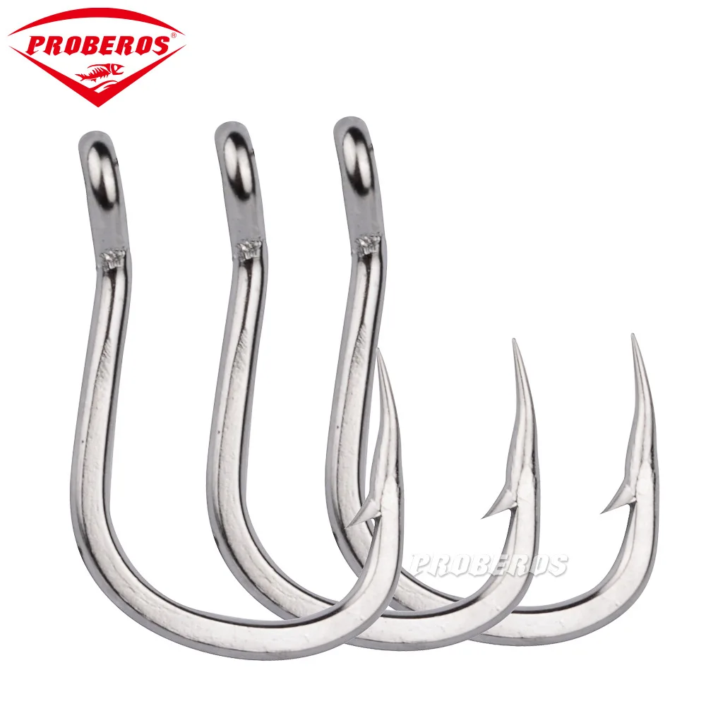 PROBEROS 5Pcs Seawater Resistant Sea Fishing Hook Fly Fishhooks 1-13# For Hunting Big Ocean Carp Bass Fish Treble Hook Tackle
PROBEROS 5Pcs Seawater Resistant Sea Fishing Hook Fly Fishhooks 1-13# For Hunting Big Ocean Carp Bass Fish Treble Hook Tackle