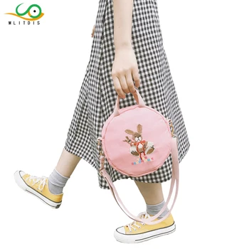 MLITDIS Cartoon Animal Embroidery Shoulder Bag Inclined Round Bag Small Canvas Handbags Women's Crossbody Messenger Bags Ladies
MLITDIS Cartoon Animal Embroidery Shoulder Bag Inclined Round Bag Small Canvas Handbags Women's Crossbody Messenger Bags Ladies
