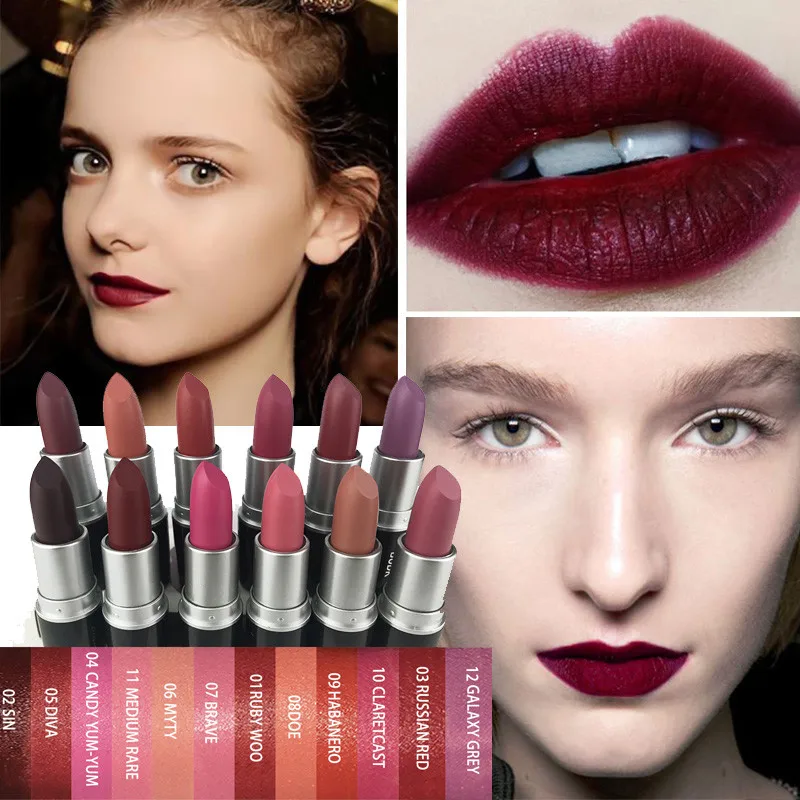 Labial Mate Waterproof Matt Lipstick Smooth Lips Stick Long Lasting Lip Lipstick Cosmetic Pintalabios Permanente Mate #YL10
Labial Mate Waterproof Matt Lipstick Smooth Lips Stick Long Lasting Lip Lipstick Cosmetic Pintalabios Permanente Mate #YL10