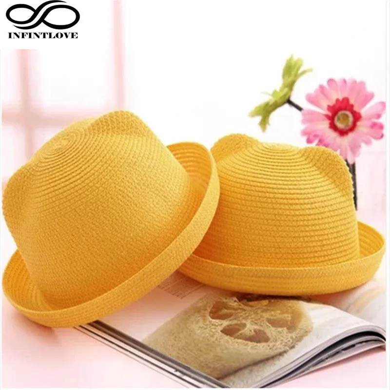 LUCKYLIANJI Women Summer Autumn Beach Casual Hats Girls Foldable Straw Lovely Cat Ear Caps Bowler Derby Fedoras One Size 57cm
LUCKYLIANJI Women Summer Autumn Beach Casual Hats Girls Foldable Straw Lovely Cat Ear Caps Bowler Derby Fedoras One Size 57cm
