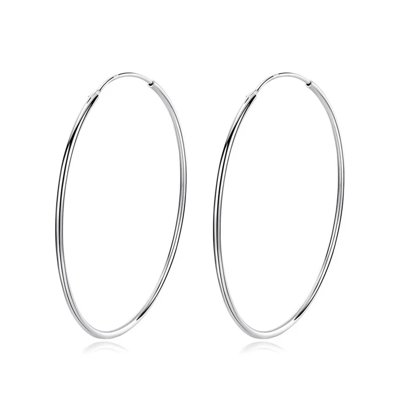 New Trendy Large Earrings Big Smooth Circle 925 sterling silver Earrings for women girls
New Trendy Large Earrings Big Smooth Circle 925 sterling silver Earrings for women girls