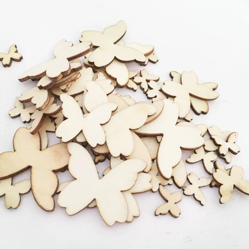 50 Pcs Wooden Mixed Butterfly Wood Chips Non-porous Patches Children's Drawing Materials DIY Handmade Accessories
50 Pcs Wooden Mixed Butterfly Wood Chips Non-porous Patches Children's Drawing Materials DIY Handmade Accessories