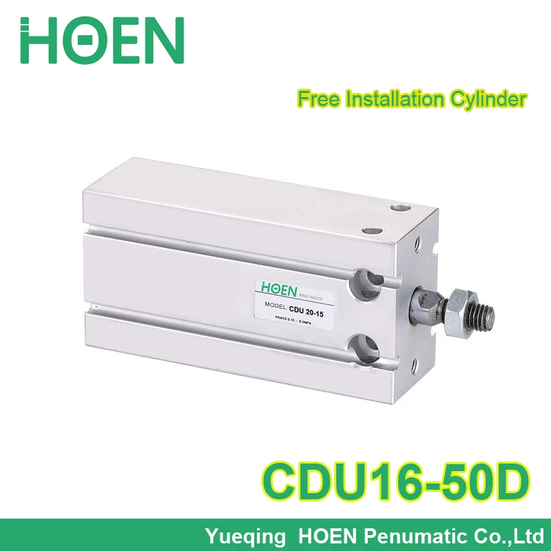 CDU16-50 Factory price 16 mm bore 50 mm stroke free mounting single rod double acting CU CDU series air cylinder CDU16-50D
CDU16-50 Factory price 16 mm bore 50 mm stroke free mounting single rod double acting CU CDU series air cylinder CDU16-50D