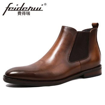New Arrival Genuine Leather Men's High-Top Chelsea Ankle Boots Vintage Round Toe Handmade Cowboy Riding Shoes For Man HQS137
New Arrival Genuine Leather Men's High-Top Chelsea Ankle Boots Vintage Round Toe Handmade Cowboy Riding Shoes For Man HQS137