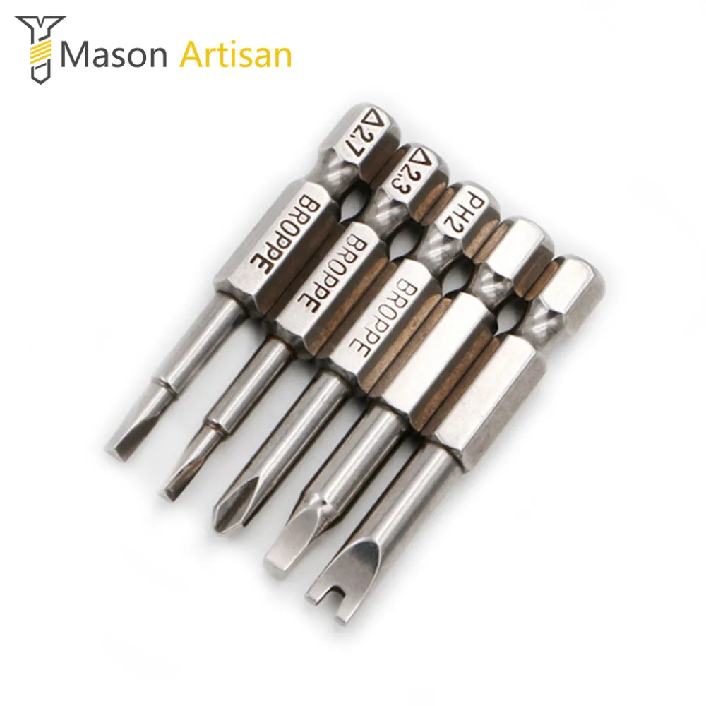 2/3/4/5Pcs 50mm Bit Set For Screwdriver Square Y U Triangle Magnetic Screwdriver Bit Set 1/4" Hex Shank Multi Tool
2/3/4/5Pcs 50mm Bit Set For Screwdriver Square Y U Triangle Magnetic Screwdriver Bit Set 1/4" Hex Shank Multi Tool
