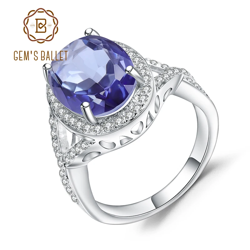 Gem's Ballet 5.57Ct Natural Iolite Blue Mystic Quartz Gemstone Cocktail Rings for Women 925 Sterling Silver Jewelry Fine Rings
Gem's Ballet 5.57Ct Natural Iolite Blue Mystic Quartz Gemstone Cocktail Rings for Women 925 Sterling Silver Jewelry Fine Rings