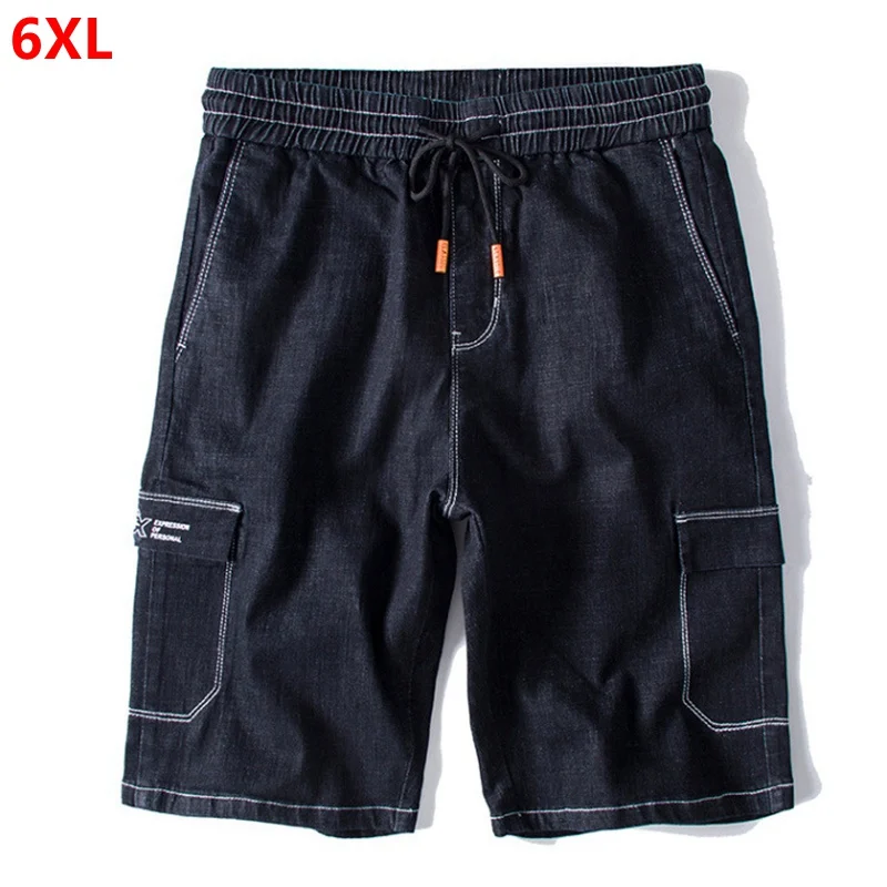 Summer Elastic waist plus size denim shorts men's cropped trousers loose men's printing casual shorts tide 5XL 6XL
Summer Elastic waist plus size denim shorts men's cropped trousers loose men's printing casual shorts tide 5XL 6XL