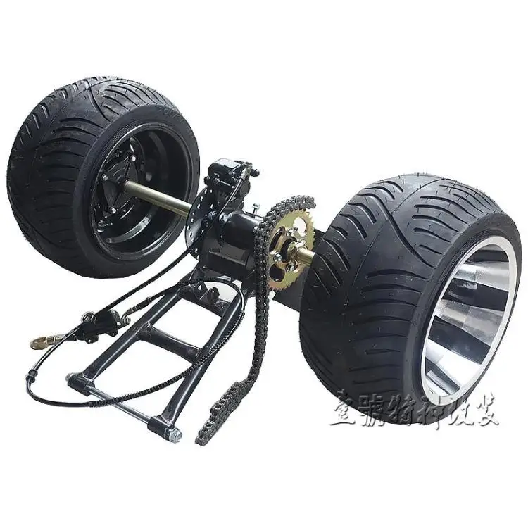 DIY Four Wheel GO KART KARTING ATV UTV Buggy Hand Disc Brake Pump Caliper Sprocket Rear Axle Swingarms With 10 Inch Wheel Tires
DIY Four Wheel GO KART KARTING ATV UTV Buggy Hand Disc Brake Pump Caliper Sprocket Rear Axle Swingarms With 10 Inch Wheel Tires
