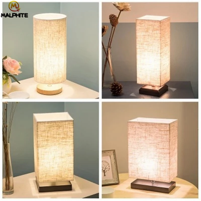 Modern Linen LED Table lights Living Room Lamps Table Fixtures Table Light Bedroom Bedside Lamp Wood Home Decor Luminaire Table
Modern Linen LED Table lights Living Room Lamps Table Fixtures Table Light Bedroom Bedside Lamp Wood Home Decor Luminaire Table