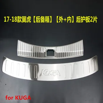 Stainless Steel Internal external Rear Bumper Protector Sill Trunk Tread Plate Trim for Ford Ford KUGA 2017 2018 Car styling
Stainless Steel Internal external Rear Bumper Protector Sill Trunk Tread Plate Trim for Ford Ford KUGA 2017 2018 Car styling