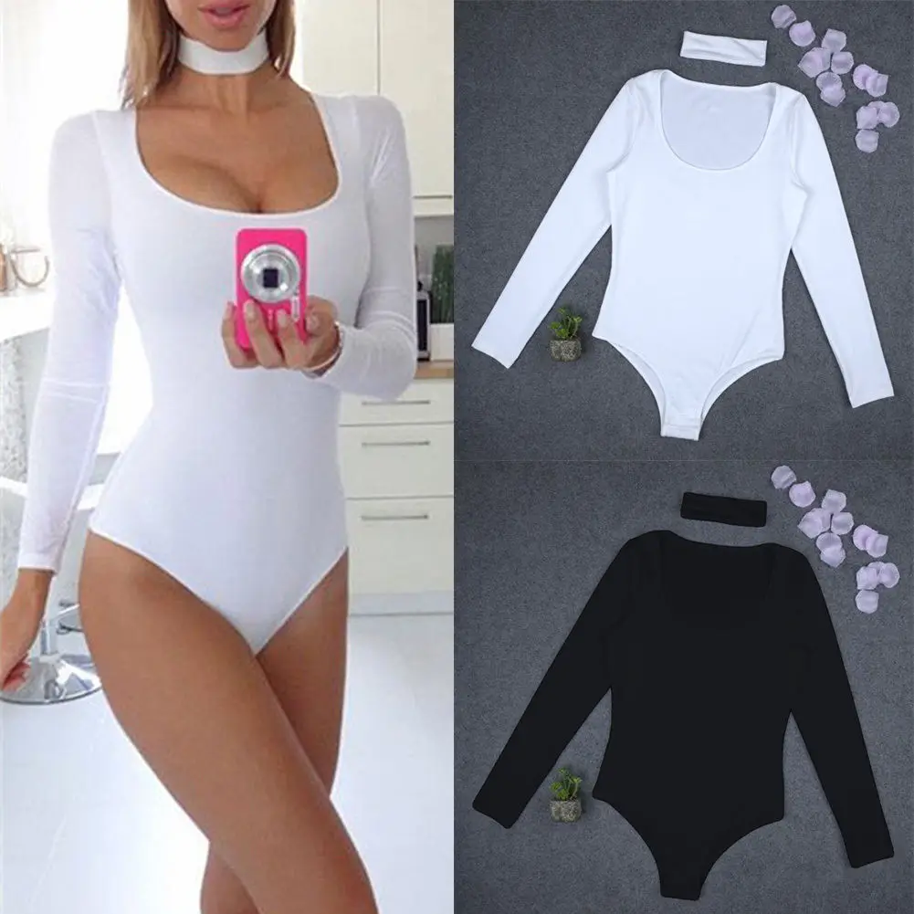 Sexy Women Long Sleeve White Black Bodysuits Bodycon Bandage Jumpsuit Romper Tops
Sexy Women Long Sleeve White Black Bodysuits Bodycon Bandage Jumpsuit Romper Tops