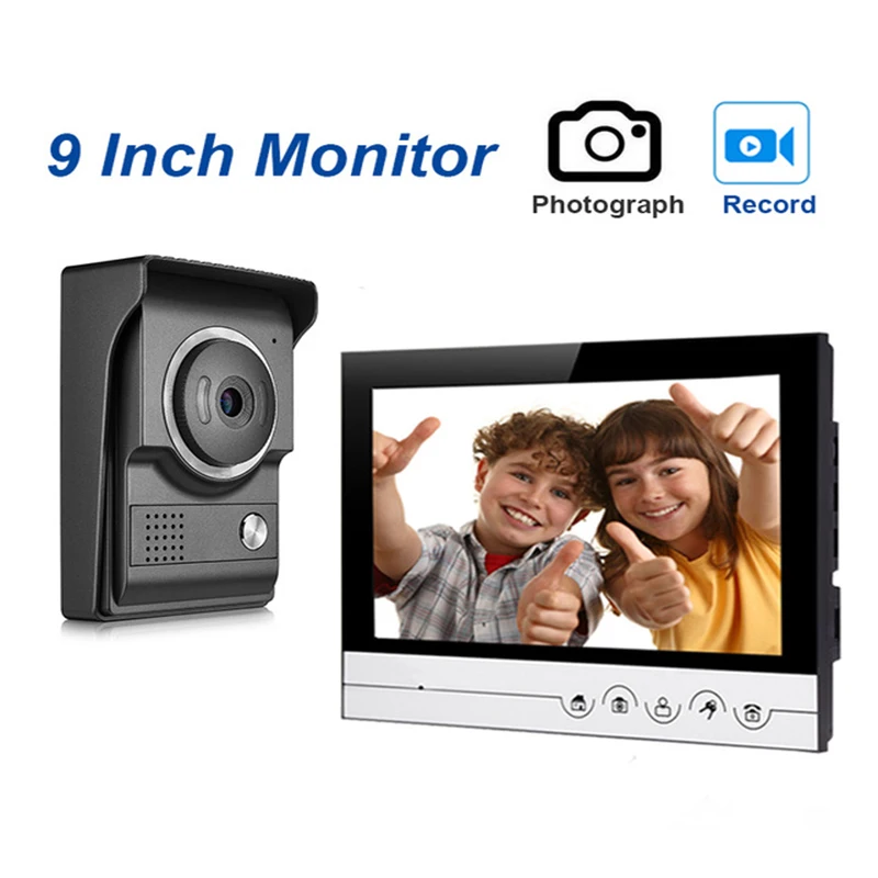 9''Inch Wired Video Doorphone Intercom Doorbell Kits With Dual-way Intercom and IR Night Vision Camera For private Home
9''Inch Wired Video Doorphone Intercom Doorbell Kits With Dual-way Intercom and IR Night Vision Camera For private Home