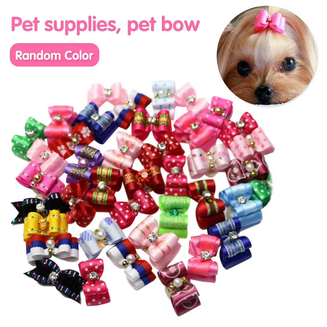 Cute Pet Dog Bow 10PCS Lovely Bowknot Dog Ties For Puppy Dogs Accessories With Rubber Bands Cute Pet Headwear Grooming
Cute Pet Dog Bow 10PCS Lovely Bowknot Dog Ties For Puppy Dogs Accessories With Rubber Bands Cute Pet Headwear Grooming