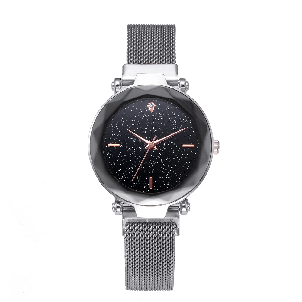 Women Mesh Magnet Sky Starry Watch Luxury Ladies Fashion Geometric Surface Digit Quartz Watch 100pcs/lot
Women Mesh Magnet Sky Starry Watch Luxury Ladies Fashion Geometric Surface Digit Quartz Watch 100pcs/lot