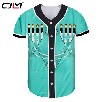CJLM Man New Black White Stitching 3D Printed Candle And Hexagonal Star Hanukkah Men's Clothing Chinese Style Baseball Shirt
CJLM Man New Black White Stitching 3D Printed Candle And Hexagonal Star Hanukkah Men's Clothing Chinese Style Baseball Shirt