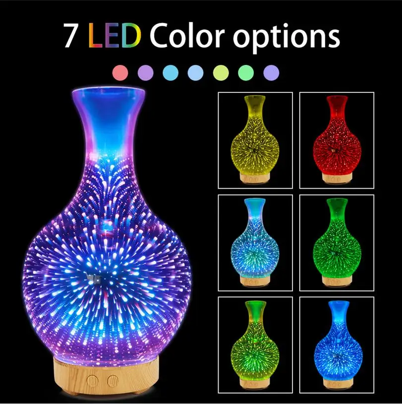Fashion 3D Firework 7 Colors Essential Oil Aroma Diffuser LED Ultrasonic Humidifier Vase Glass Essential Automation Modules
Fashion 3D Firework 7 Colors Essential Oil Aroma Diffuser LED Ultrasonic Humidifier Vase Glass Essential Automation Modules