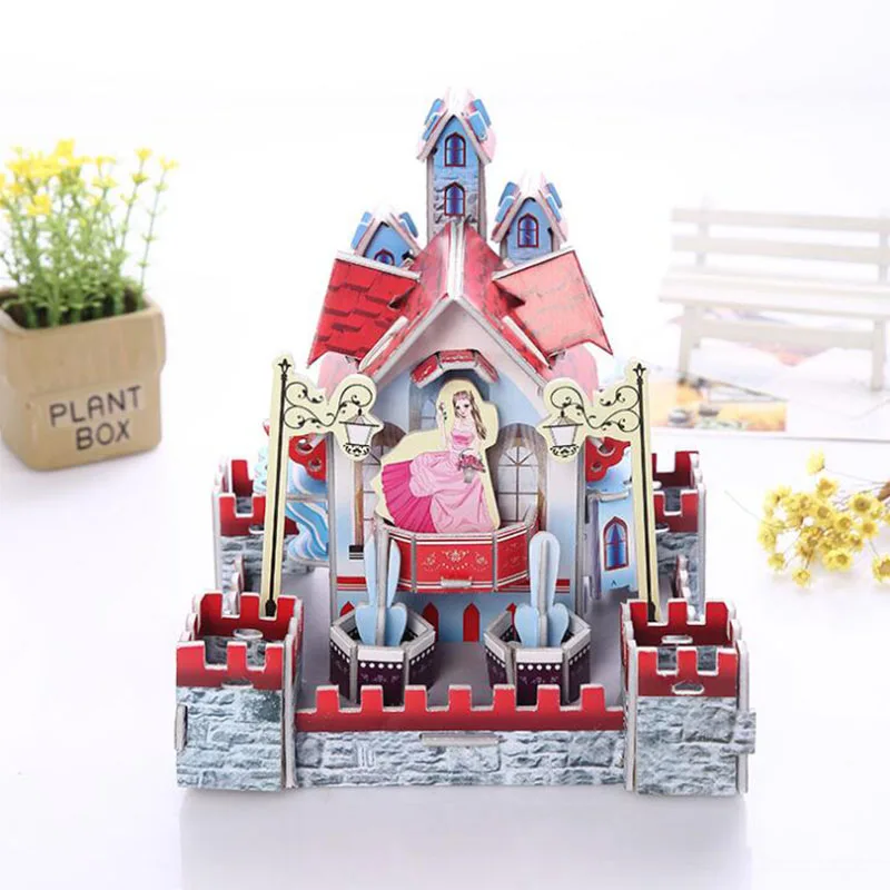 3D Puzzle 3D Construction Red Princess Castle Puzzle Toy Paper Material Baby Gift Children Girl Educational Home Desk Decoration
3D Puzzle 3D Construction Red Princess Castle Puzzle Toy Paper Material Baby Gift Children Girl Educational Home Desk Decoration