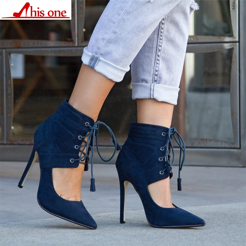 2019 new Ankle Boots For Women High heels Fashion Pointed toe Ladies Sexy Sandals shoes 2019 New Lace-Up Boots plus Size 35-47
2019 new Ankle Boots For Women High heels Fashion Pointed toe Ladies Sexy Sandals shoes 2019 New Lace-Up Boots plus Size 35-47