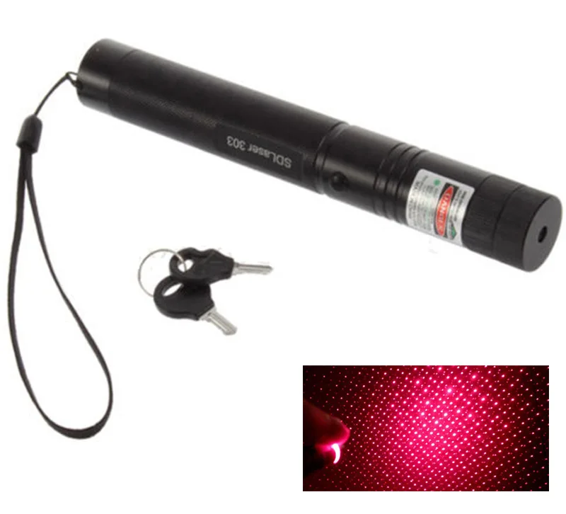 2 в 1 красный 303 лазерный фонарик высокой мощности лазерная указка регулируемый