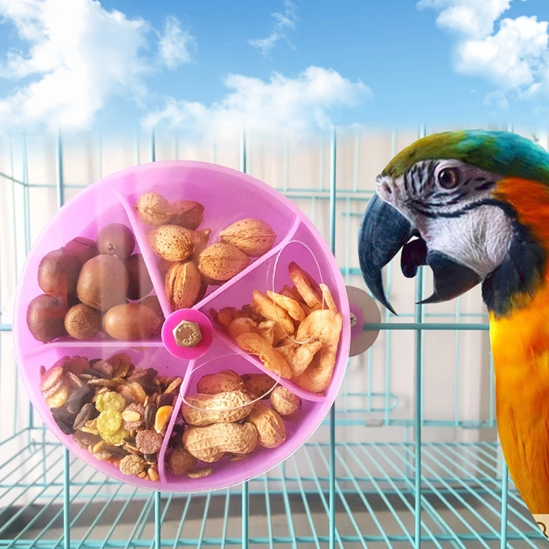 Parrot Foraging Wheel Gnawed Toy Bite Resistant Food Box Bird Feed Storage Cases Non-toxic
Parrot Foraging Wheel Gnawed Toy Bite Resistant Food Box Bird Feed Storage Cases Non-toxic