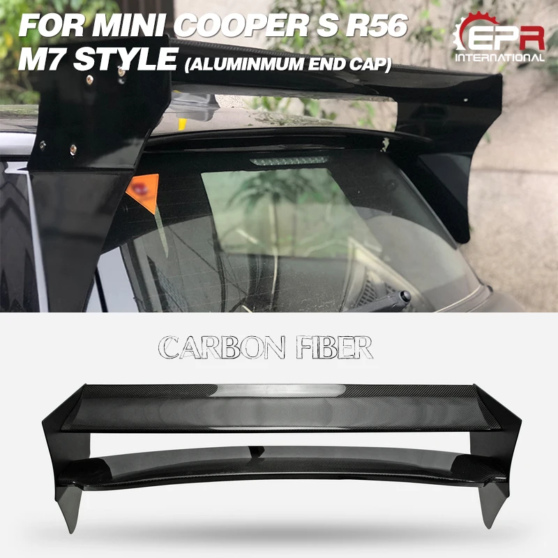 Carbon Roof Wing Lip For Mini cooper S R56 M7 Style FRP Roof Spoiler (Aluminmum end cap) Body Kits Tuning Tirm For R56 Racing
Carbon Roof Wing Lip For Mini cooper S R56 M7 Style FRP Roof Spoiler (Aluminmum end cap) Body Kits Tuning Tirm For R56 Racing