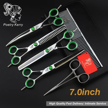 7.0inch pet grooming kit dog scissors set straight cut teeth cut fish bone scissors hair care & styling
7.0inch pet grooming kit dog scissors set straight cut teeth cut fish bone scissors hair care & styling