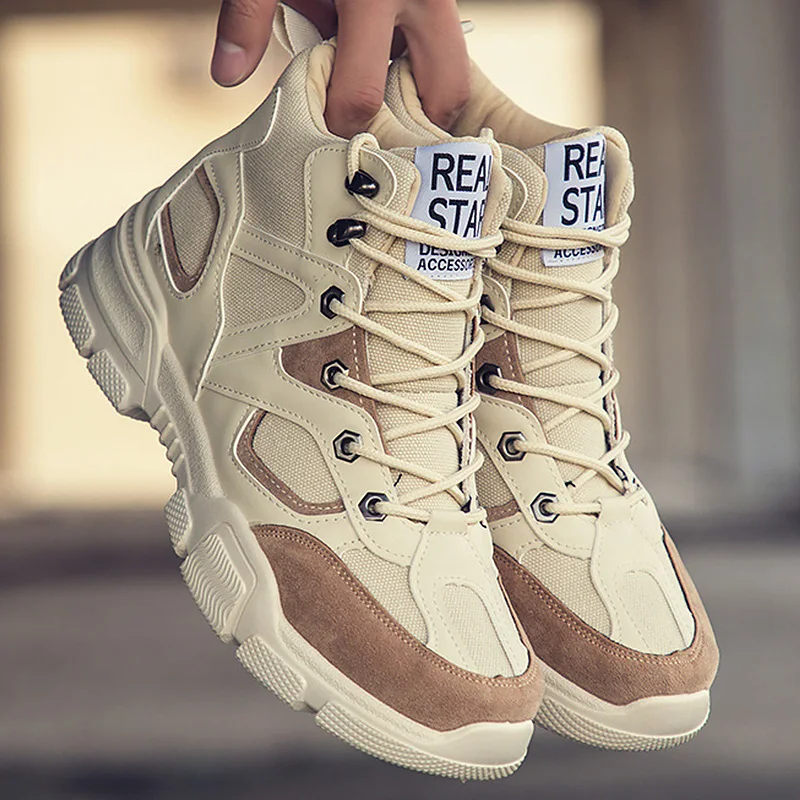 Wedges Sneakers Men Wear-resistant Casual Shoes+male Lace-Up Mixed Colors Sneakers For Men Sewing Comfortable PU Upper Footwear
Wedges Sneakers Men Wear-resistant Casual Shoes+male Lace-Up Mixed Colors Sneakers For Men Sewing Comfortable PU Upper Footwear