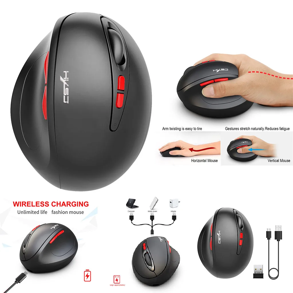 2019 New HXSJ T31 2.4G Wireless Ergonomic Design Optical Mouse For Laptop Game Player 2.4GHz Wireless Optical Mouse For Laptop
2019 New HXSJ T31 2.4G Wireless Ergonomic Design Optical Mouse For Laptop Game Player 2.4GHz Wireless Optical Mouse For Laptop