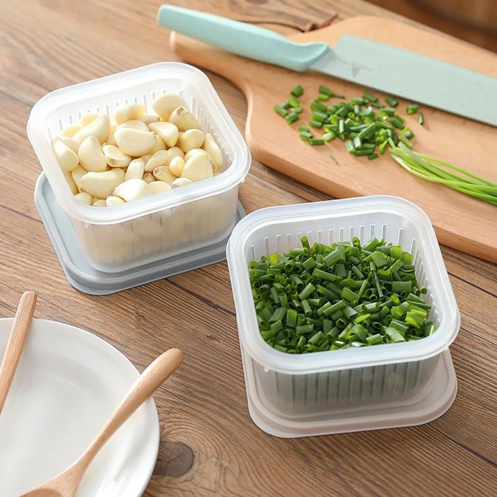 2019 New Square Drain Sealed Box Ginger Garlic Onion Food Container Refrigerator Storage #NN601
2019 New Square Drain Sealed Box Ginger Garlic Onion Food Container Refrigerator Storage #NN601