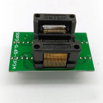 SSOP34 TSSOP34 to DIP34 Programming Socket OTS-34-0.65-01Pitch 0.65mm IC Body Width 5.3-5.7mm 208mil-224mil ZIF Adapter
SSOP34 TSSOP34 to DIP34 Programming Socket OTS-34-0.65-01Pitch 0.65mm IC Body Width 5.3-5.7mm 208mil-224mil ZIF Adapter