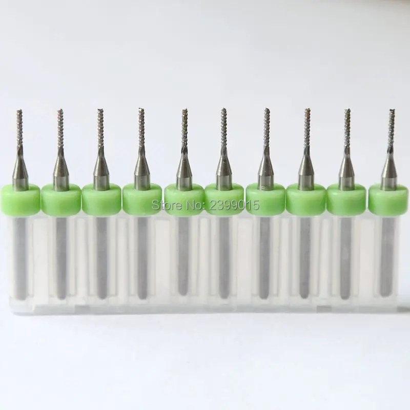 Hot Sale10pcs Pcb 0.5mm Fish Tail Milling Cutter Corn Milling Cutter Tungsten Carbide Mini End Mill Engraving Cnc