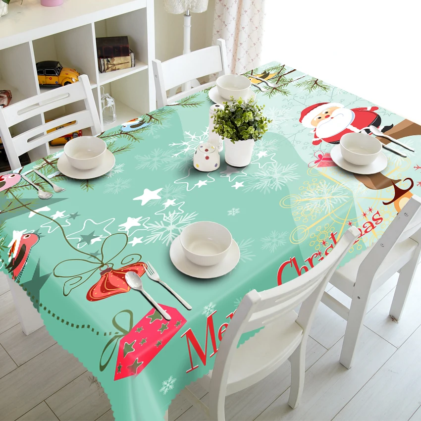 3D Tablecloth Christmas Tree Santa Claus and Gift Pattern Waterproof Cloth Thicken Rectangular and Round Table Cloth for Wedding
3D Tablecloth Christmas Tree Santa Claus and Gift Pattern Waterproof Cloth Thicken Rectangular and Round Table Cloth for Wedding