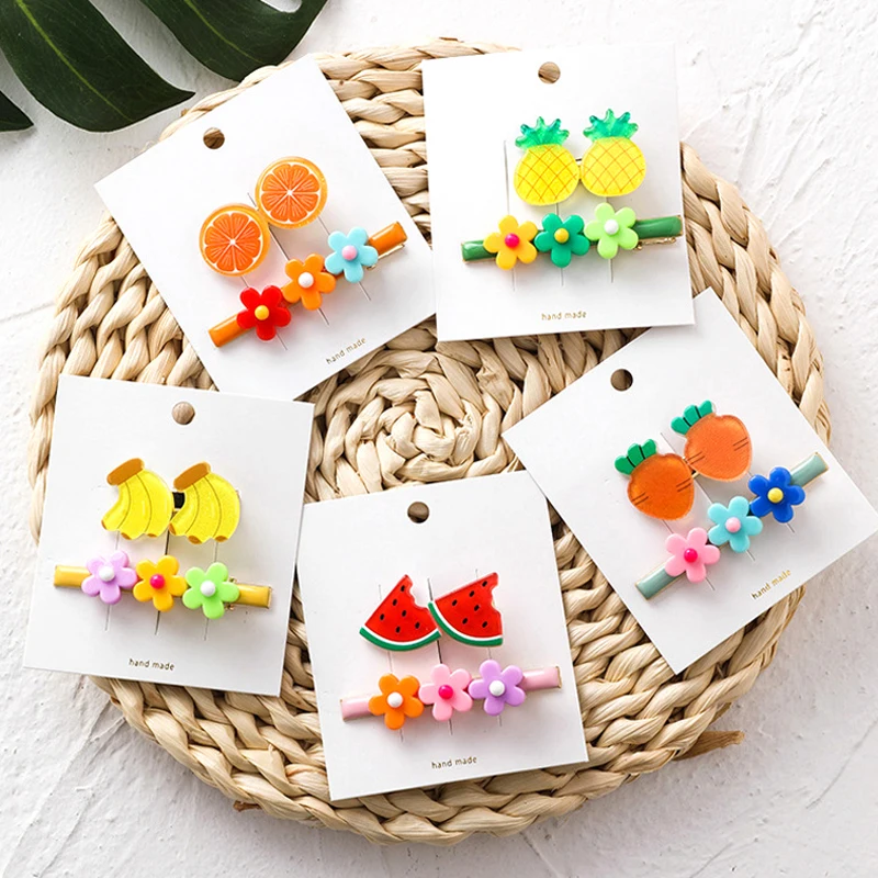 2Pcs/Lot Fashion Women Hair Accessories Candy Color Fruit Flower Hair Clip Set Acrylic Floral Hairgrip Barrettes Girls Holder
2Pcs/Lot Fashion Women Hair Accessories Candy Color Fruit Flower Hair Clip Set Acrylic Floral Hairgrip Barrettes Girls Holder