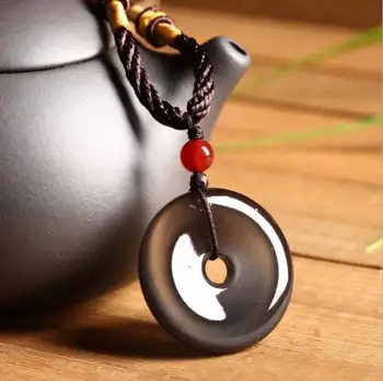 Koraba Fine Jewelry Natural Color Obsidian Pendant Glossy Peace Buckle Shape Jewelry Necklaces Gift Free Shipping
Koraba Fine Jewelry Natural Color Obsidian Pendant Glossy Peace Buckle Shape Jewelry Necklaces Gift Free Shipping