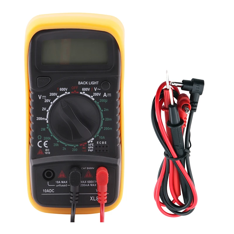 BORUiT XL830L Digital Multimeter AC DC LCD Display Professional Electric Handheld Tester Portable Multi Meter
BORUiT XL830L Digital Multimeter AC DC LCD Display Professional Electric Handheld Tester Portable Multi Meter