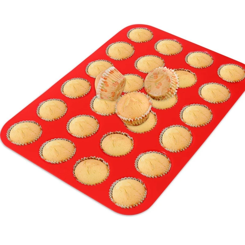 1PCS 24 Cup Silicone Cake Pan Non-stick Round Cake Mold Silicone Muffin Cups Cupcake Baking Dish Mold Baking Tray Kitchen Tools
1PCS 24 Cup Silicone Cake Pan Non-stick Round Cake Mold Silicone Muffin Cups Cupcake Baking Dish Mold Baking Tray Kitchen Tools