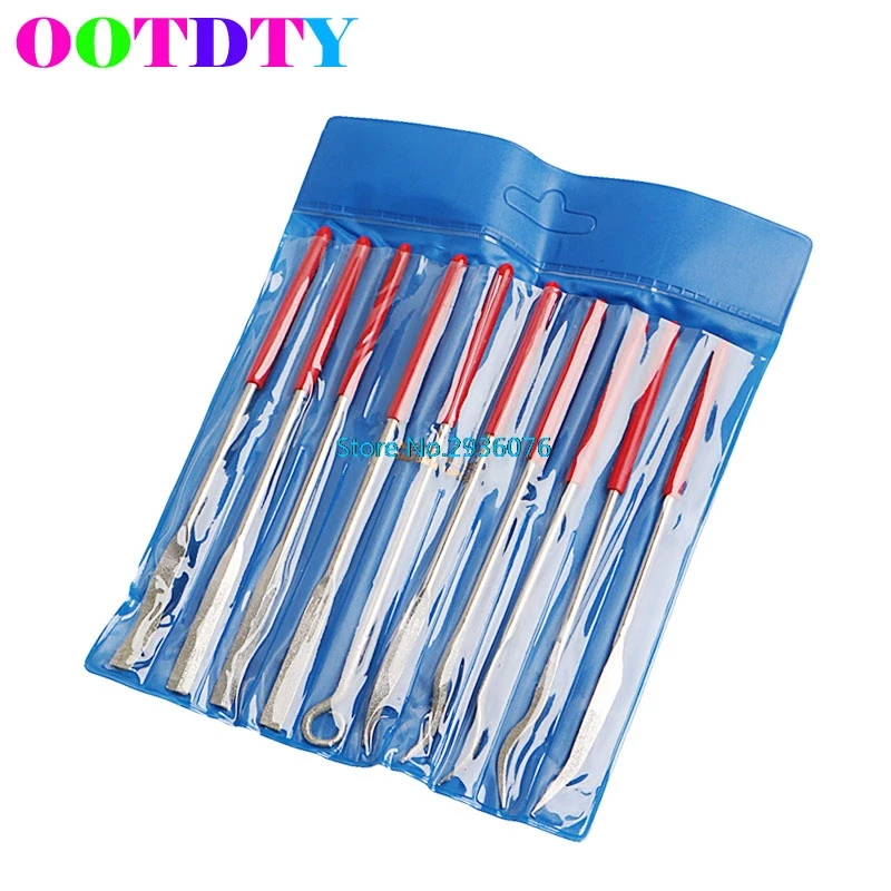New 10Pcs Diamond Coated Riffler Files Mechanical Watch Jewelry Files Tools Drop Ship Support
New 10Pcs Diamond Coated Riffler Files Mechanical Watch Jewelry Files Tools Drop Ship Support