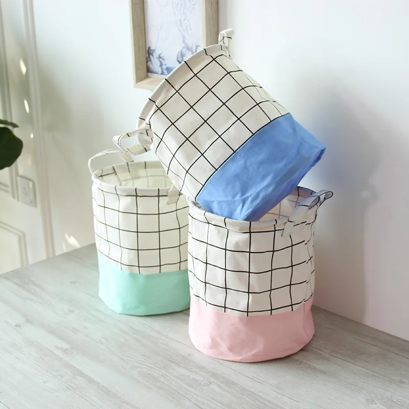 New Fresh Storage Baskets Plaid Storage Box Cotton Linen Desk Toy Storage Holder Waterproof Laundry Basket&Handle #016
New Fresh Storage Baskets Plaid Storage Box Cotton Linen Desk Toy Storage Holder Waterproof Laundry Basket&Handle #016