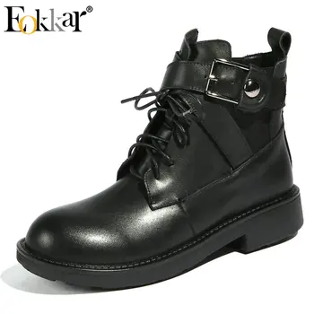 Eokkar 2019 Knight Boots Fashion Women Shoes Lace Up Cow Leather Pu Leather Street Style Spring/autumn Ankle Boots Size 34-40
Eokkar 2019 Knight Boots Fashion Women Shoes Lace Up Cow Leather Pu Leather Street Style Spring/autumn Ankle Boots Size 34-40