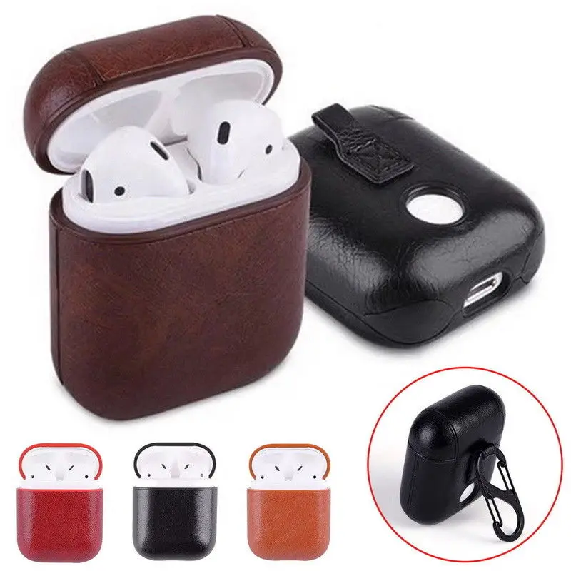 PU Leather Case Protective Holder Bag For Apple Air Pod AirPods Accessories 
PU Leather Case Protective Holder Bag For Apple Air Pod AirPods Accessories