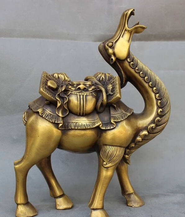 12" Chinese Bronze Home Set Wealth Lion Head Running Camel Llama Statue Animals
12" Chinese Bronze Home Set Wealth Lion Head Running Camel Llama Statue Animals