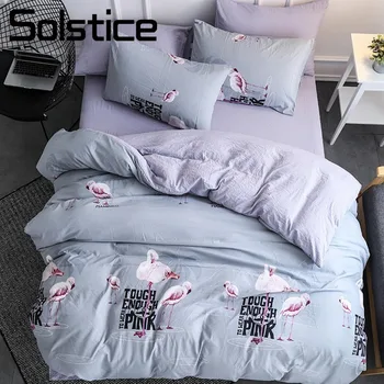 Solstice Home Textile Gray Flamingo Bedding Sets Girl Kid Teenage Linens Soft Duvet Cover Pillowcase Bed Sheet Twin Queen 3/4Pcs
Solstice Home Textile Gray Flamingo Bedding Sets Girl Kid Teenage Linens Soft Duvet Cover Pillowcase Bed Sheet Twin Queen 3/4Pcs