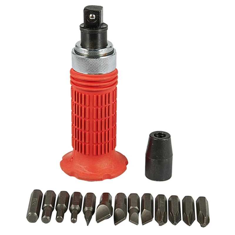 Multi-purpose HeavyDduty Impact Screwdriver Set Driver Chisel Tool Sleeve Kit Textured Handle High-carbon Steel Screwdriver Tool
Multi-purpose HeavyDduty Impact Screwdriver Set Driver Chisel Tool Sleeve Kit Textured Handle High-carbon Steel Screwdriver Tool